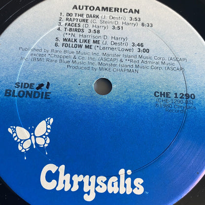 Blondie AUTOAMERICAN Vinyl LP Record VG+