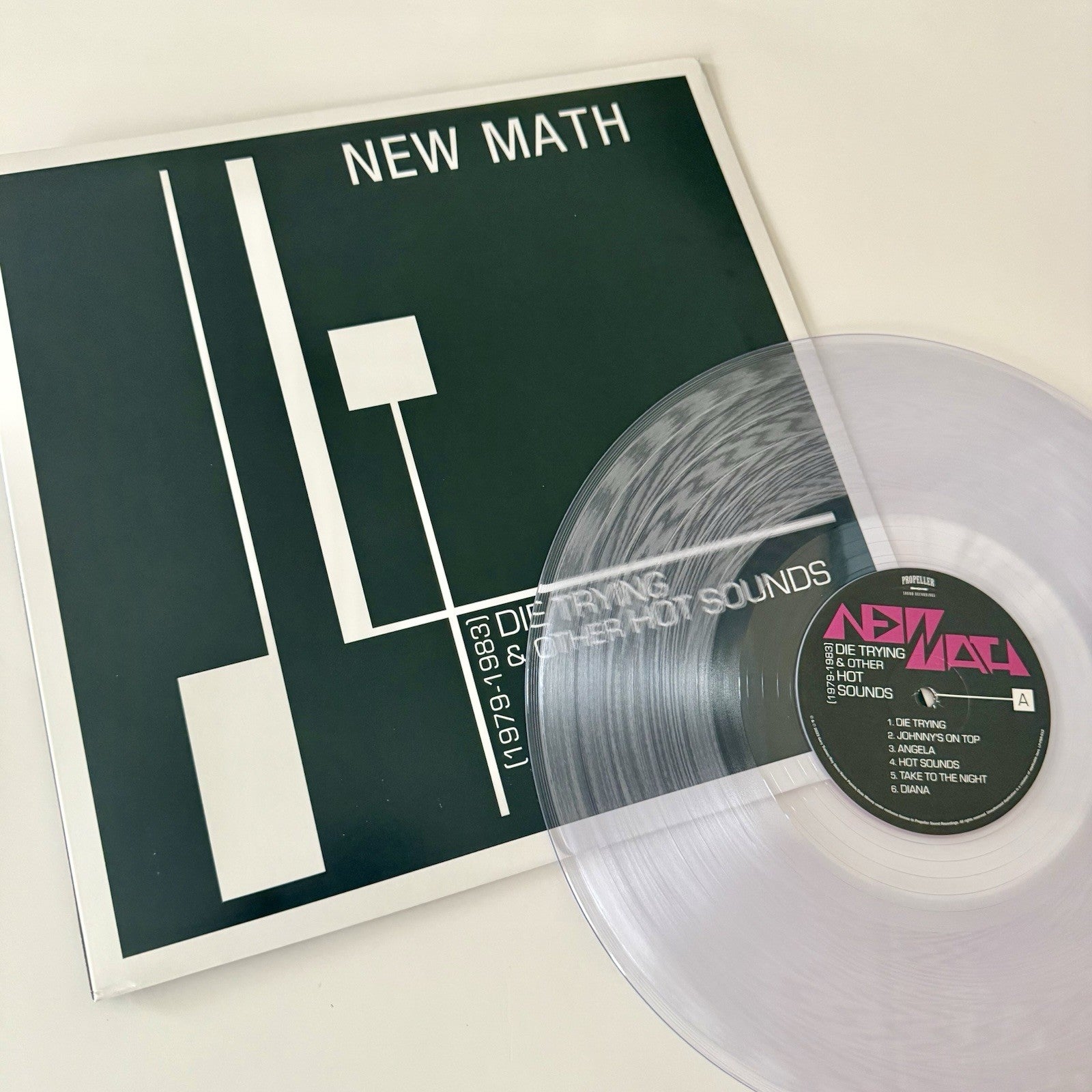 New Math DIE TRYING & OTHER HOT SOUNDS Color Vinyl LP Record NEW