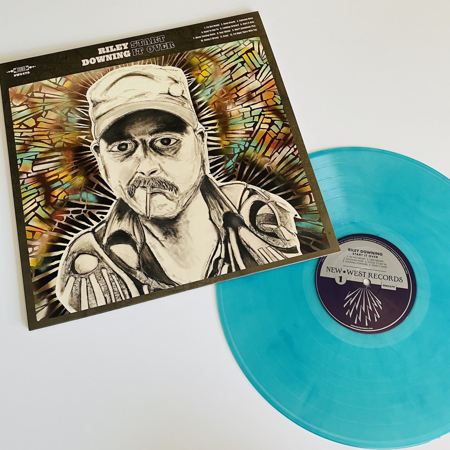 Riley Downing START IT OVER Color VInyl LP Record NEW