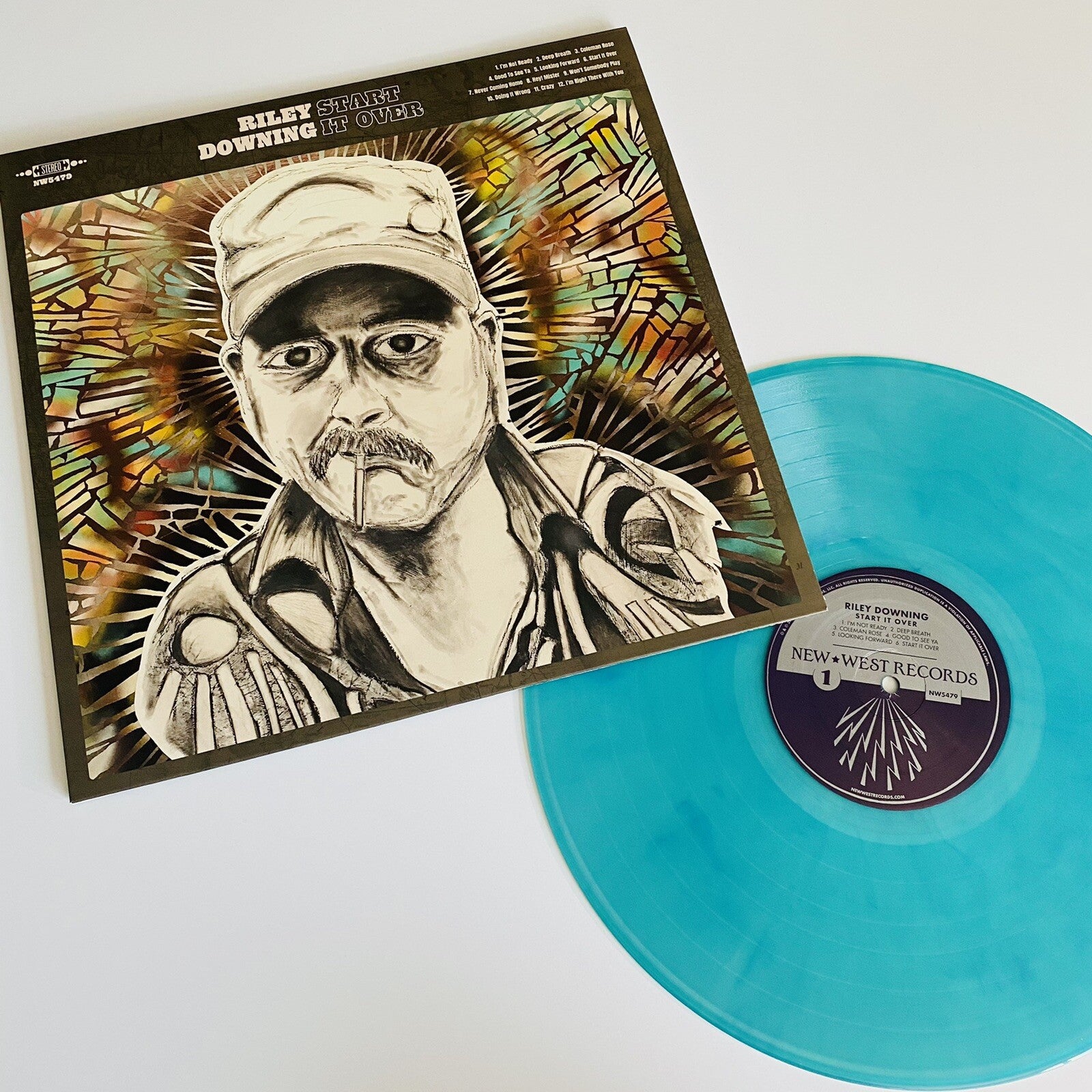 Riley Downing START IT OVER Color VInyl LP Record NEW