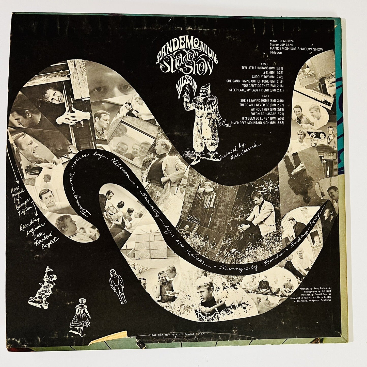 Harry Nilsson PANDEMONIUM SHADOW SHOW Vinyl LP Record VG+
