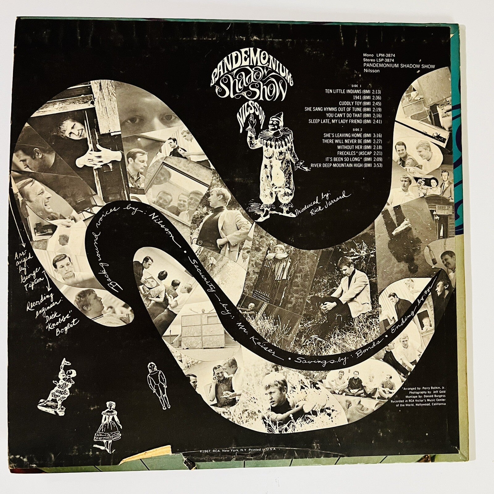 Harry Nilsson PANDEMONIUM SHADOW SHOW Vinyl LP Record VG+
