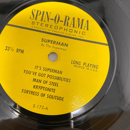 SUPERMAN By The Supermen Vinyl LP Record VG+