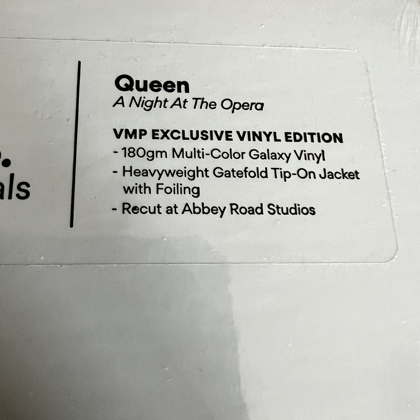 Queen A NIGHT AT THE OPERA Color Vinyl LP Record VMP EXCLUSIVE New SEALED Mint