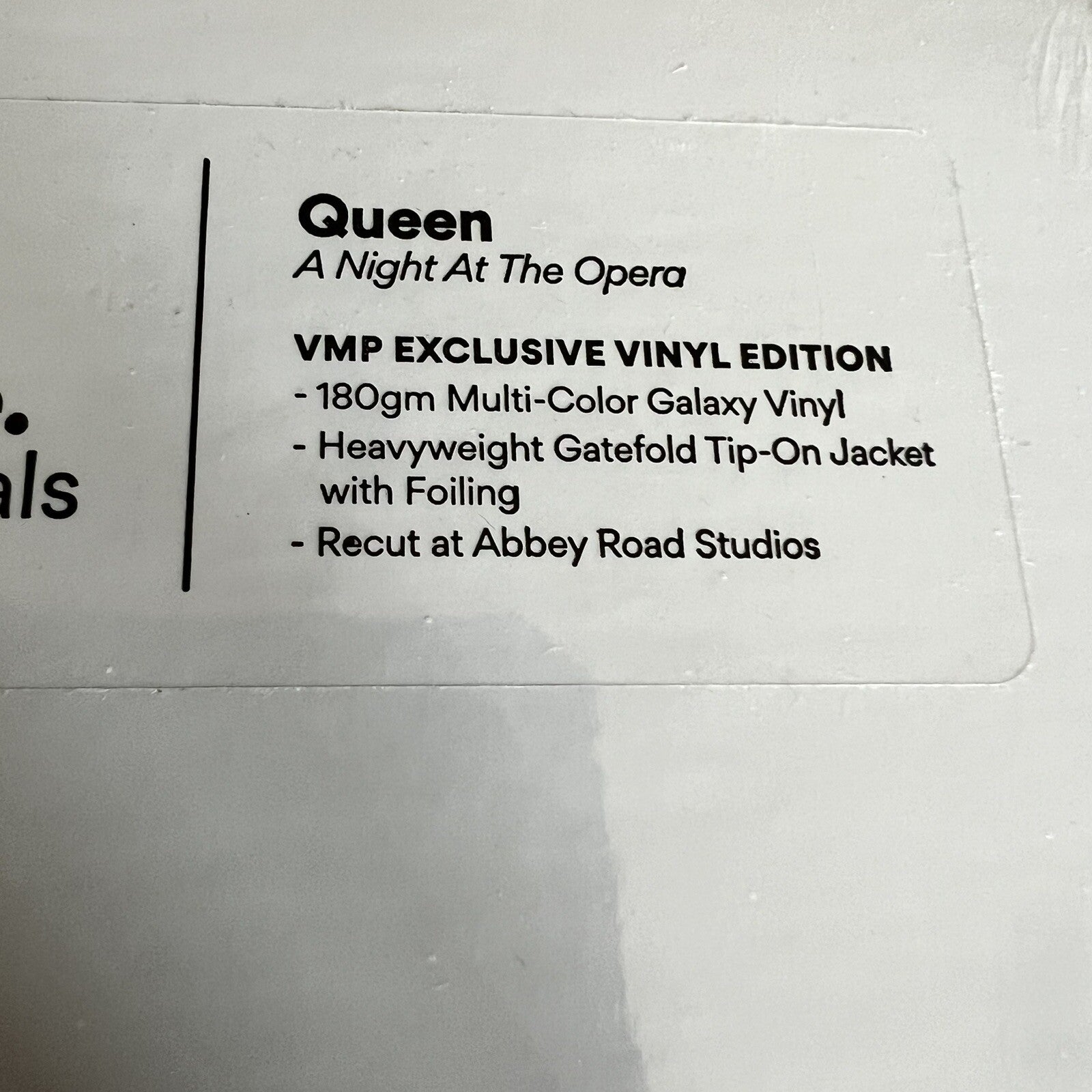 Queen A NIGHT AT THE OPERA Color Vinyl LP Record VMP EXCLUSIVE New SEALED Mint