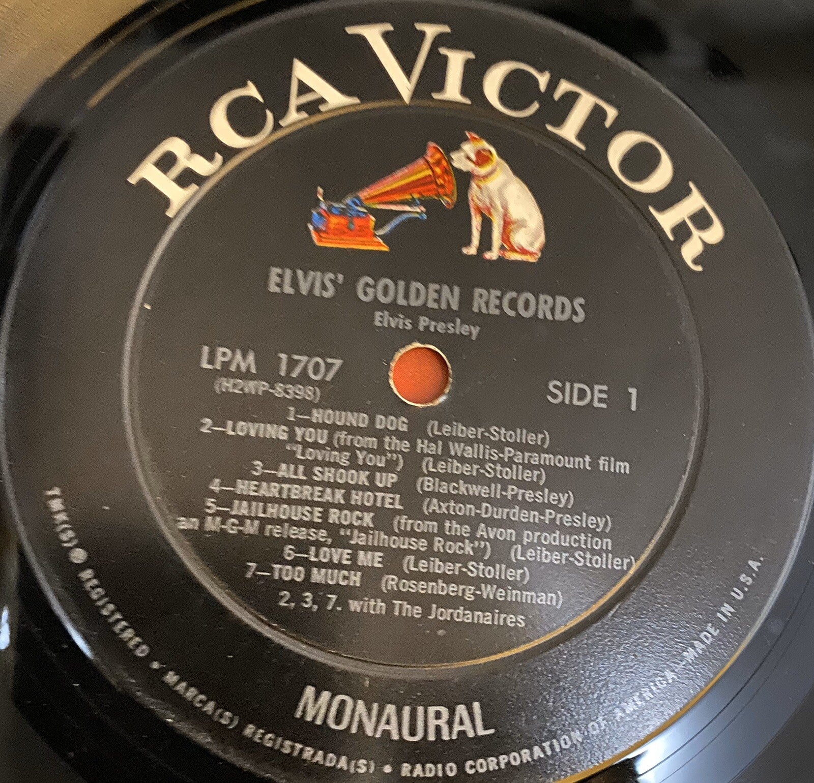 ELVIS’ GOLDEN RECORDS Vinyl LP Record VG 
