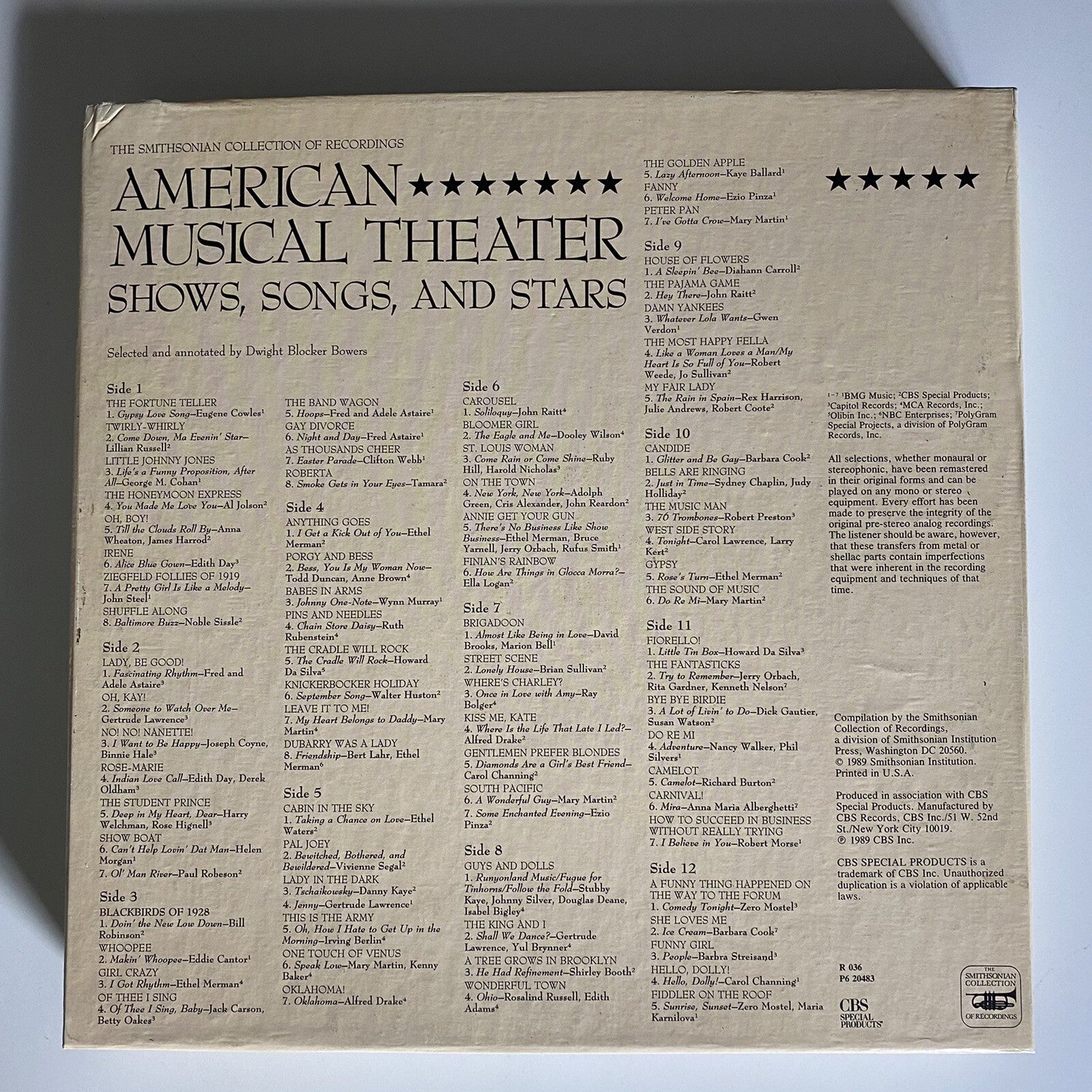 American Musical Theater SMITHSONIAN Vinyl 5xLP Records VG+