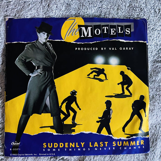 THE MOTELS Suddenly Last Summer b/w Some Things Never Change 7" Vinyl 45 VG+/NM