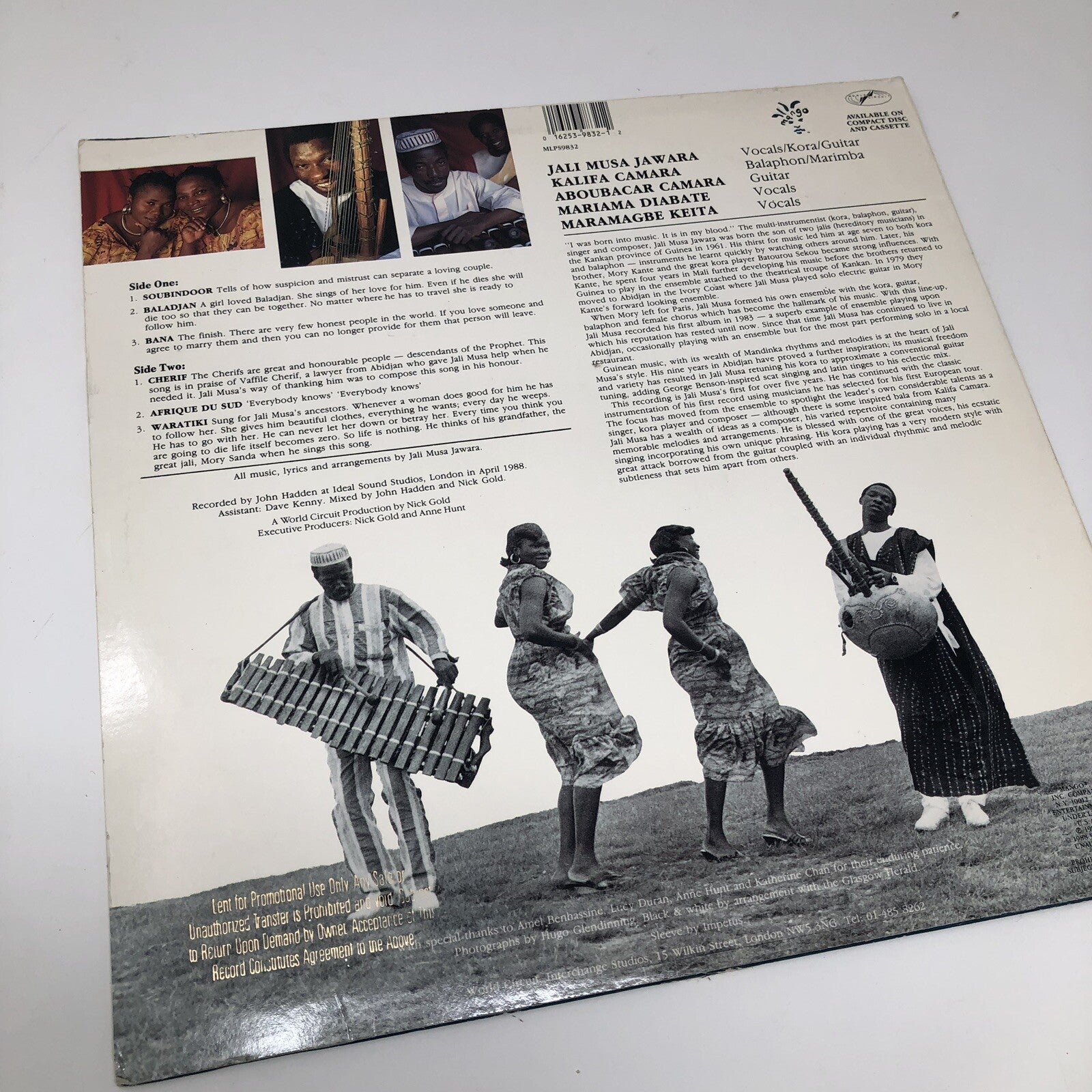 Jali Musa Jawara SOUBINDOOR Vinyl LP Record VG+