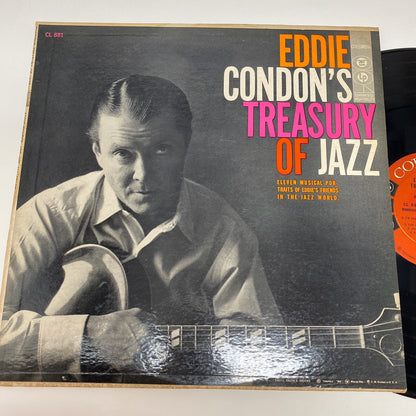 Eddie Condon's TREASURY OF JAZZ Vinyl LP Record Columbia CL 881 6 Eye VG+
