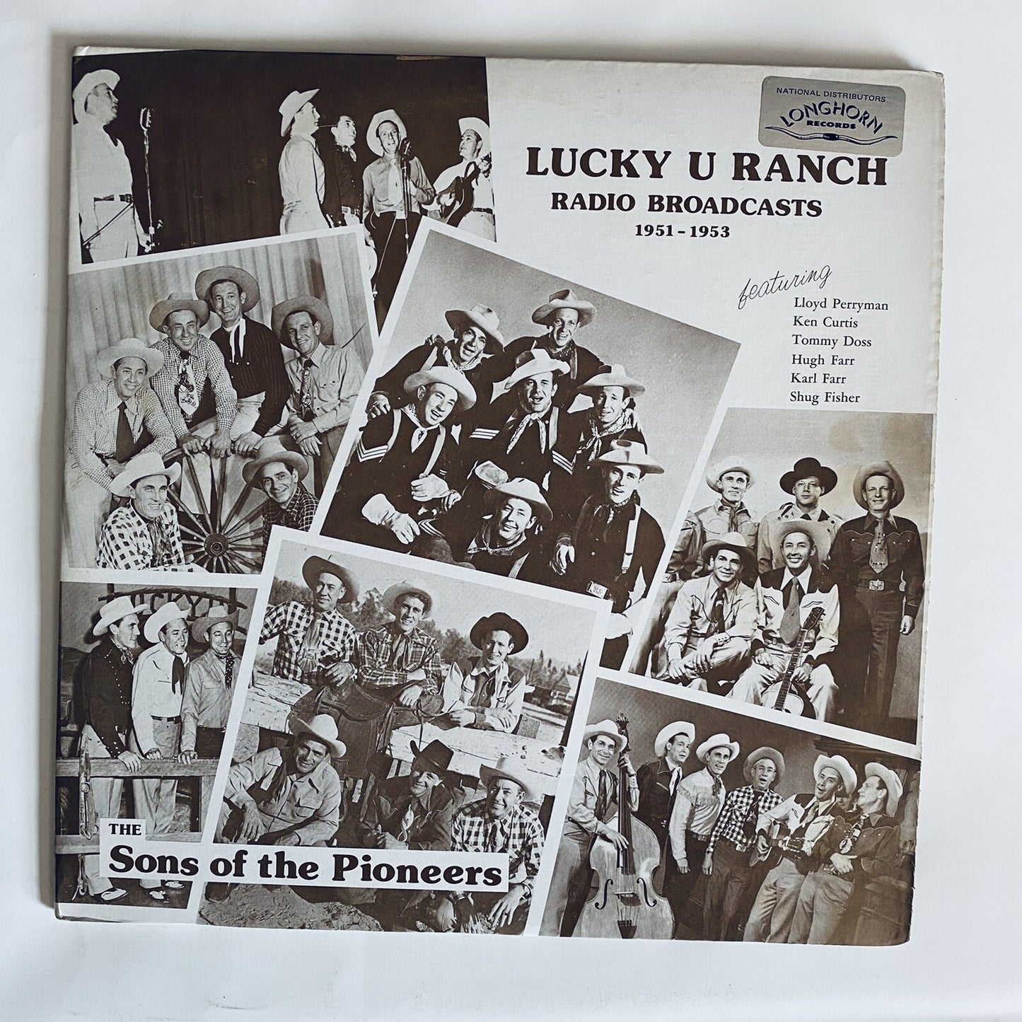 Sons Of The Pioneers RADIO BROADCASTS + DECCA Vinyl LP Records VG+
