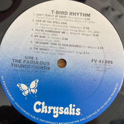The Fabulous Thunderbirds T-BIRD RHYTHM Vinyl LP Record 12" Chrysalis 1982 VG+