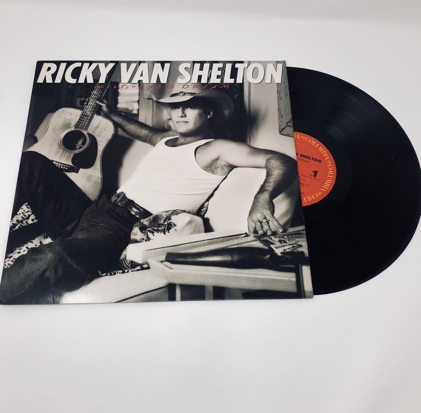 Ricky Van Shelton WILD EYED DREAM Vinyl LP Record VG+ 1987