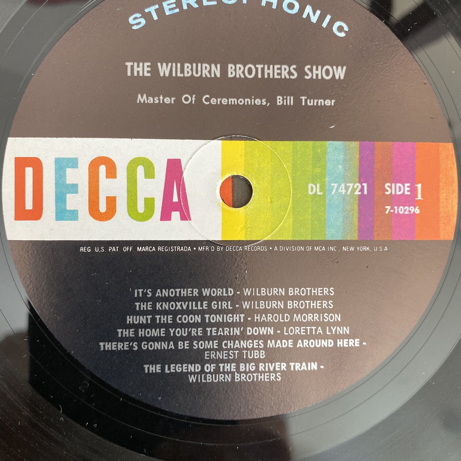 Wilburn Brothers WILBURN BROTHERS SHOW w/ LORETTA LYNN +HAROLD MORR Vinyl LP VG+