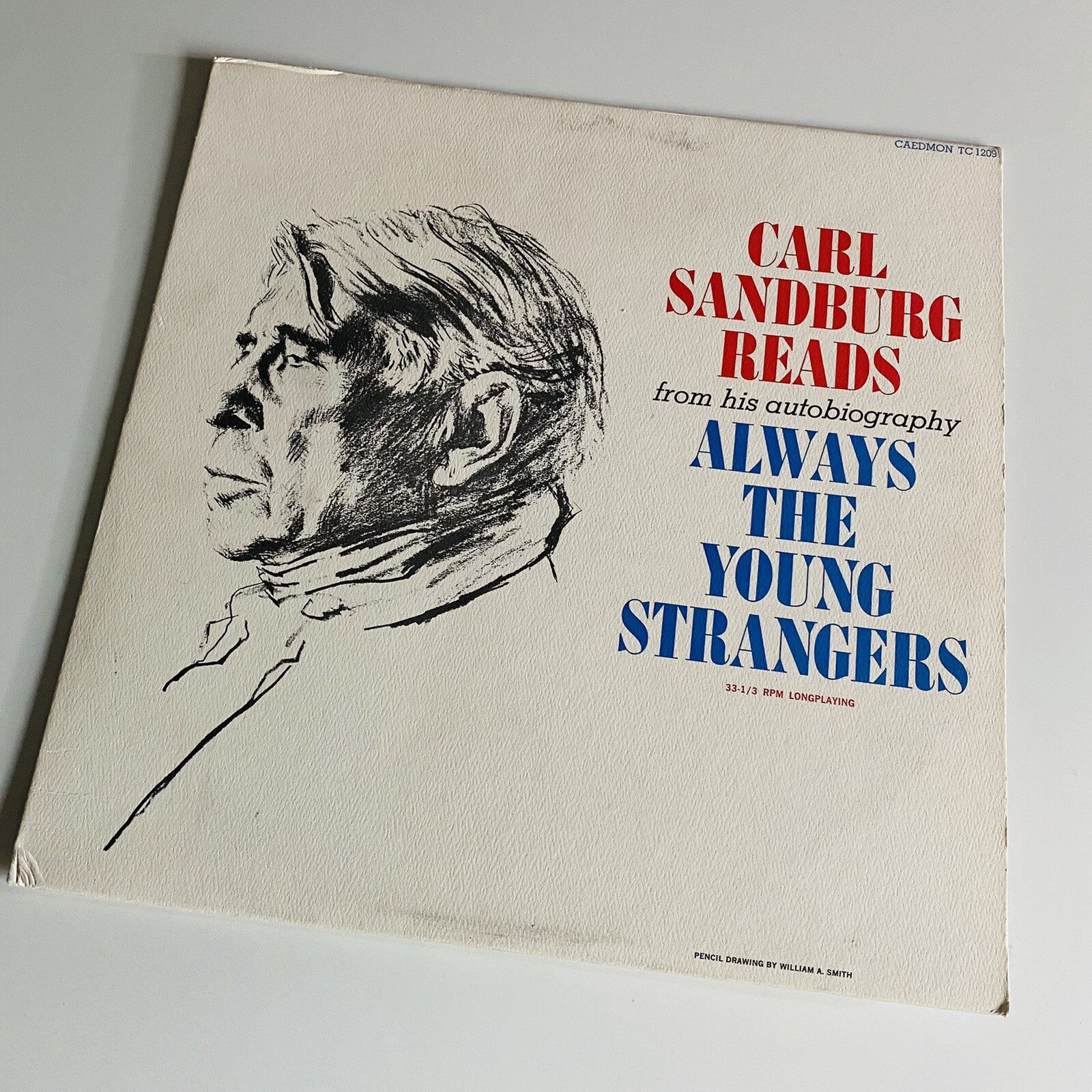Carl Sandburg ALWAYS THE YOUNG STRANGERS Vinyl LP Record VG+