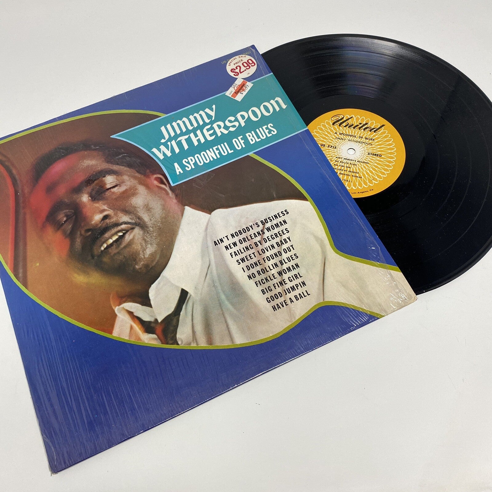 Jimmy Witherspoon A SPOONFUL OF BLUES Vinyl LP Record VG+