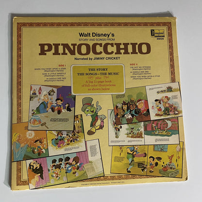 7 Walt Disney Vinyl Record Bundle/Bambi /Alice Wonderland / Pinocchio & more VG+