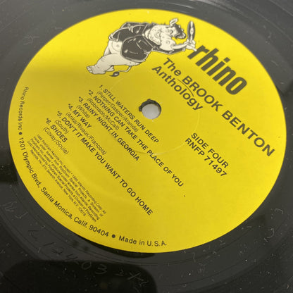 The Brook Benton Anthology 2LP VINYL RECORD R&B Funk Soul Rhino 71497 VG+