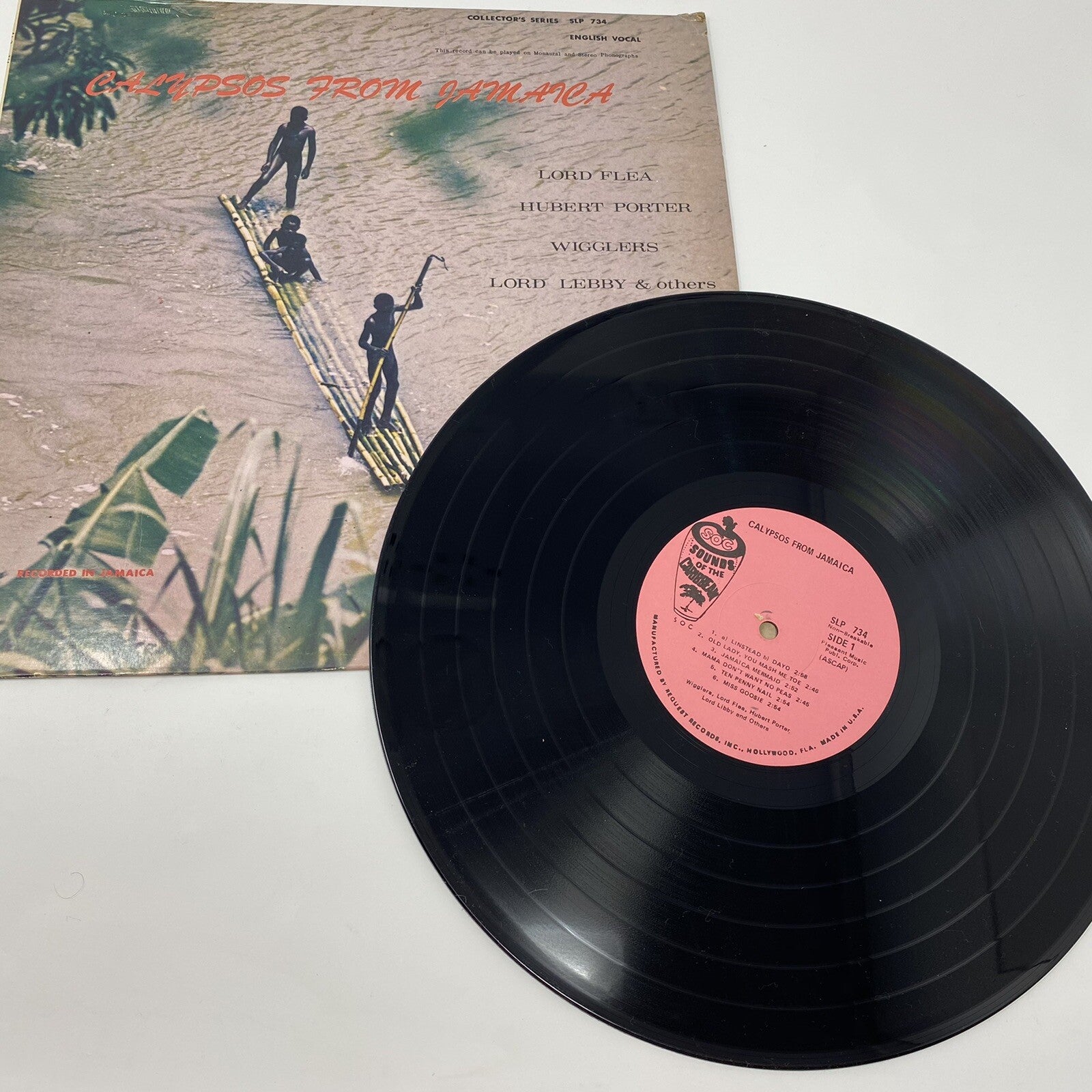 CALYPSOS FROM JAMAICA Vinyl LP record Lord Flea Hubert Porter Wigglers more