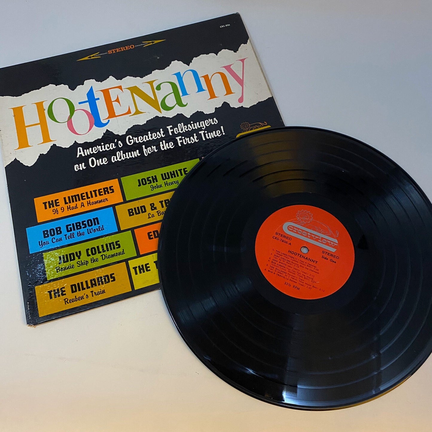 HOOTENANNY Various Folksingers Vinyl LP Record CRS-806 VG