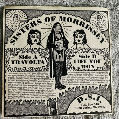 Sisters Of Morrissey TRAVOLTA 7” Vinyl Record NM/VG+