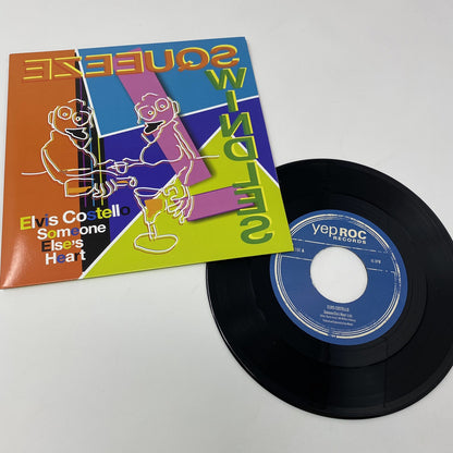 Squeeze & Elvis Costello SPLIT 7” VINYL RECORD Swindles + Someone Else’s Heart M