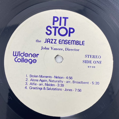 WIDENER COLLEGE JAZZ ENSEMBLE: pit stop NOT ON LABEL 12" LP
