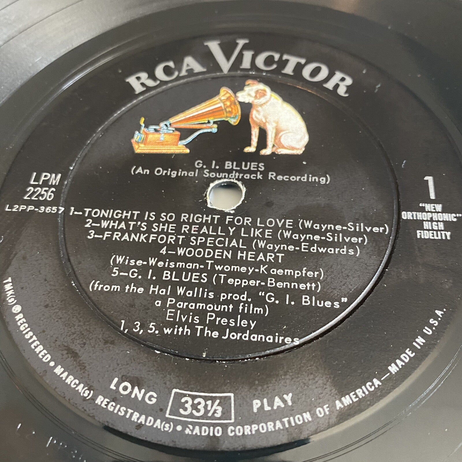 Elvis Presley G.I. BLUES Vinyl LP Record VG+/VG
