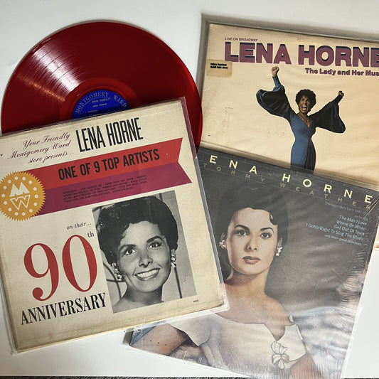 Lena Horne LADY & HER MUSIC + STORMY WEATHER + 90TH ANNIV Vinyl LP Records VG+