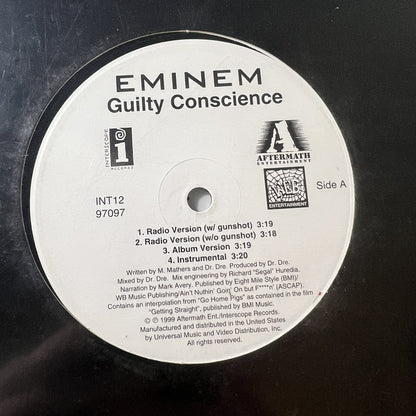 Eminem & Dr. Dre GUILTY CONSCIENCE / I'M SHADY 12” single VINYL RECORD VG+