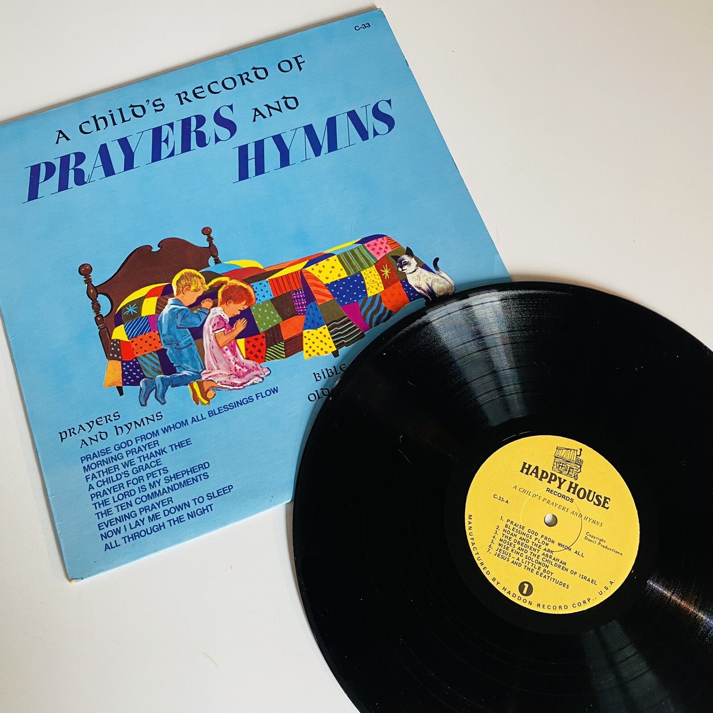 A Child’s Record of Prayers & Hymns VINYL LP RECORD VG+ 