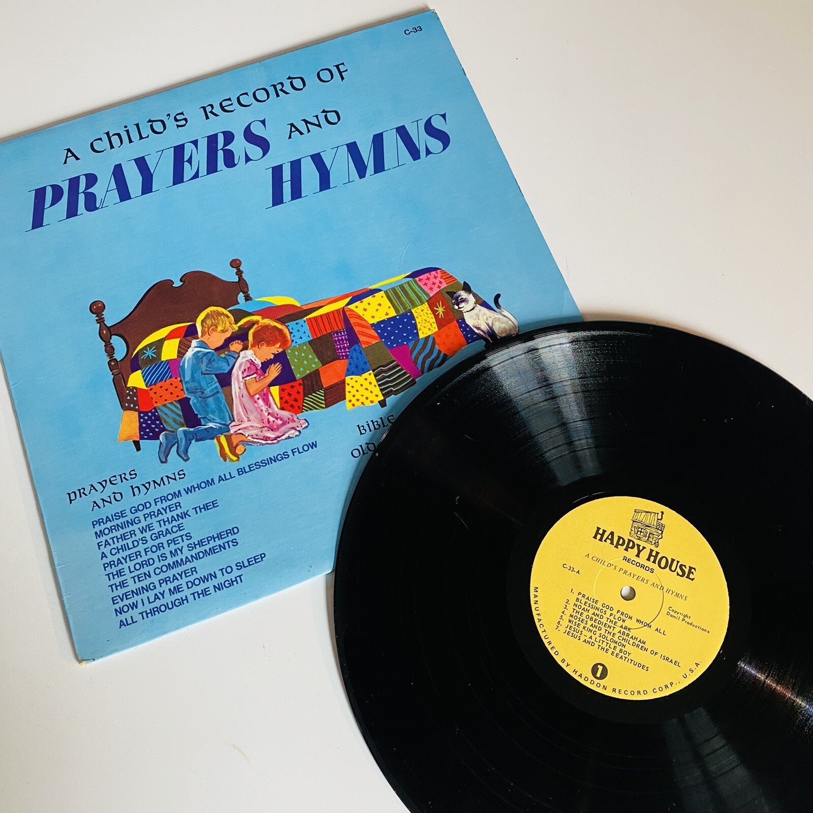 A Child’s Record of Prayers & Hymns VINYL LP RECORD VG+ 
