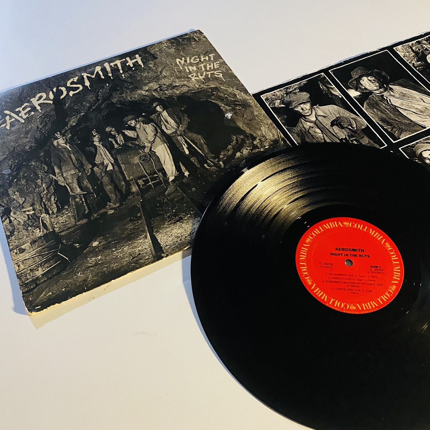 Aerosmith NIGHT IN THE RUTS Vinyl LP Record VG+/G+