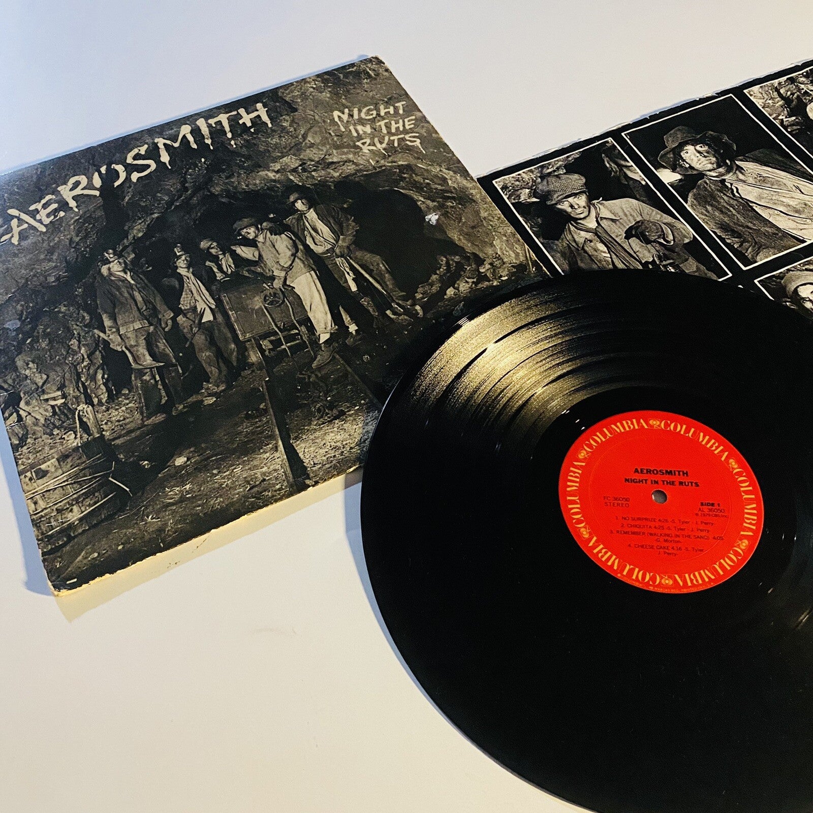 Aerosmith NIGHT IN THE RUTS Vinyl LP Record VG+/G+