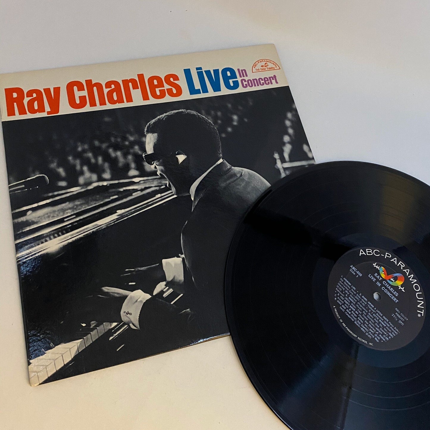Ray Charles LIVE IN CONCERT Viinyl LP Record 1964 ABC-500 VG+