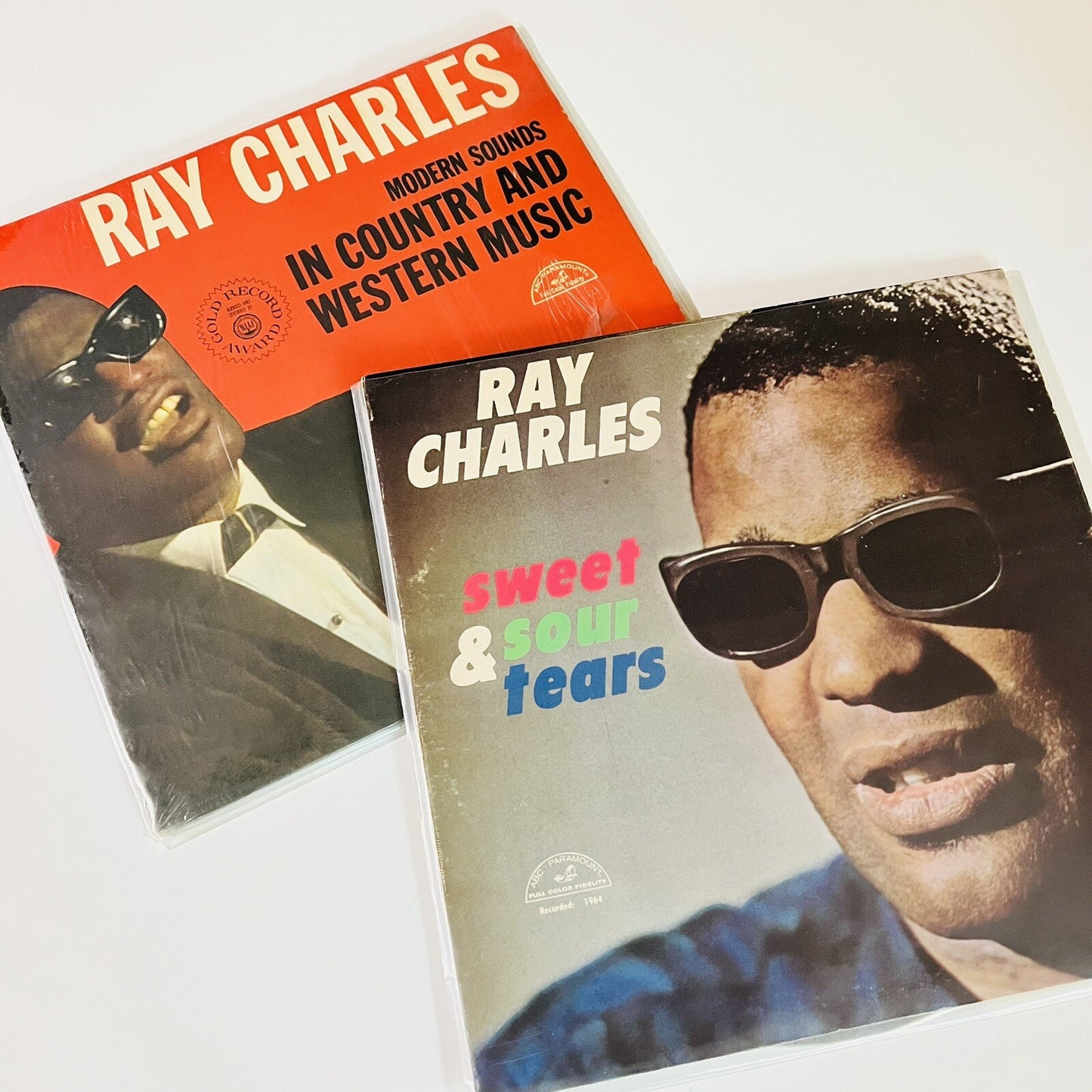 Ray Charles SWEET & SOUR TEARS + MODERN SOUNDS COUNTRY & WESTERN Vinyl LP VG+