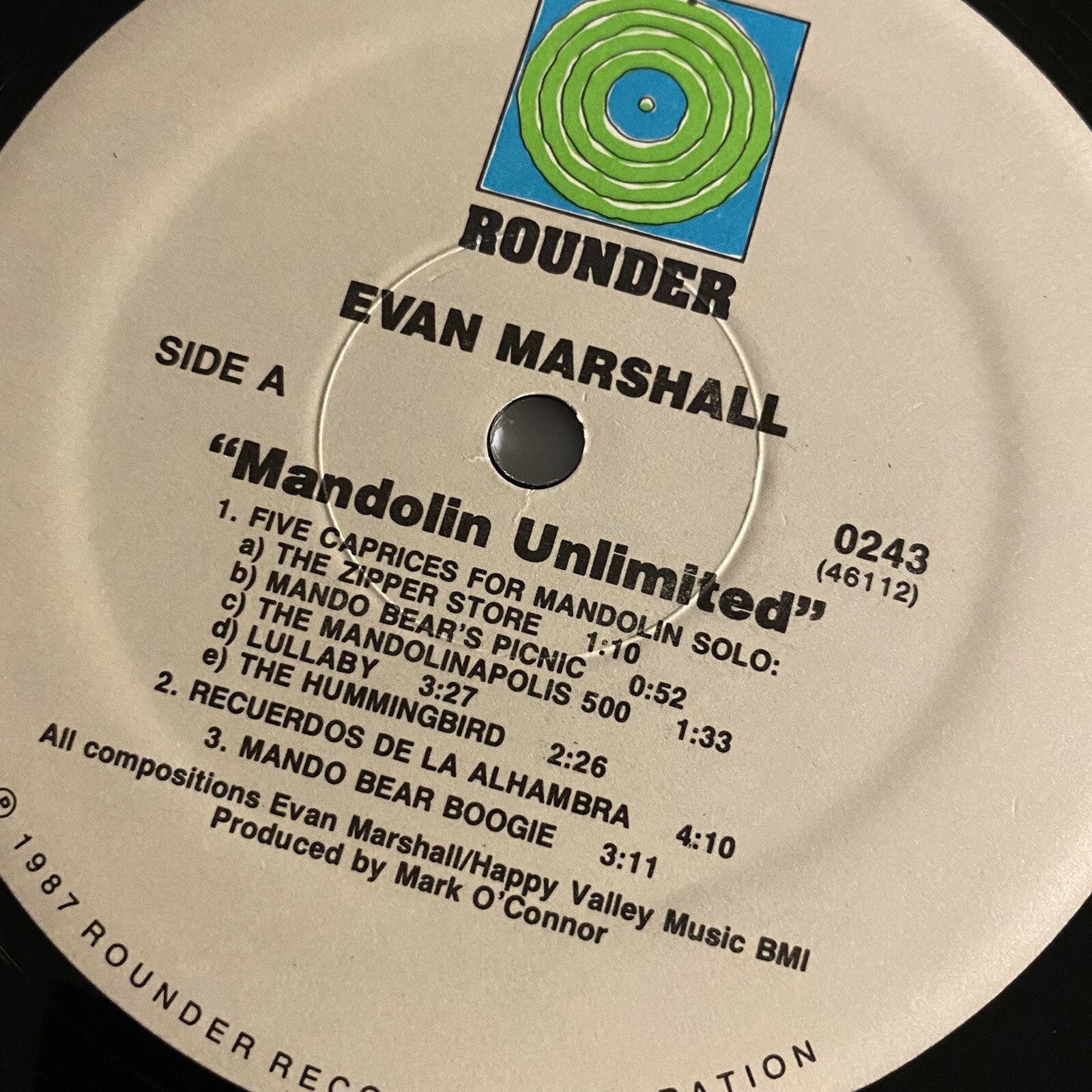 Evan Marshall MANDOLIN UNLIMITED Vinyl LP Record VG+