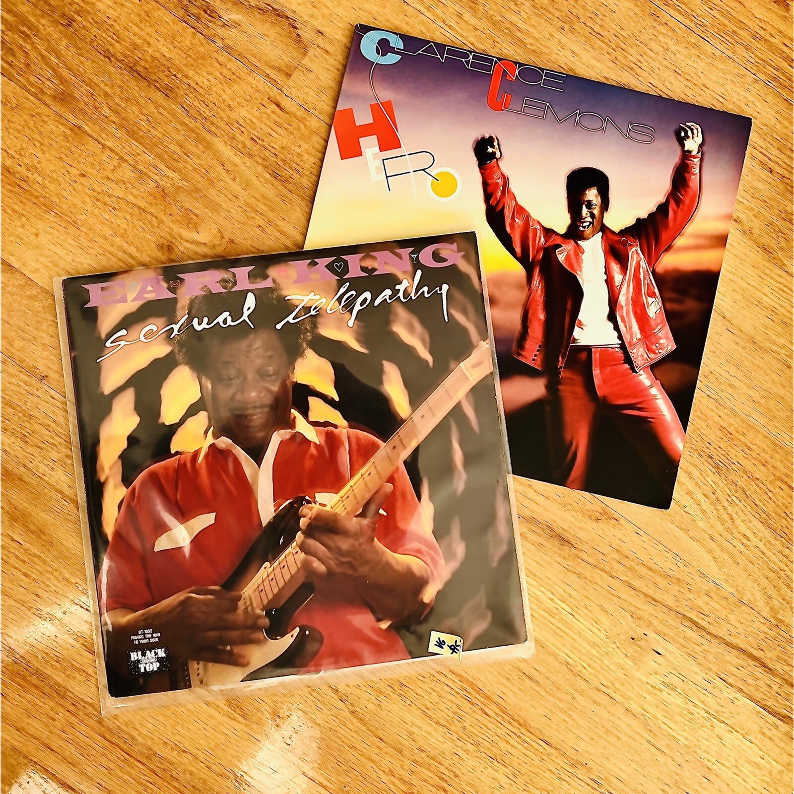 Clarence Clemons + Earl King BUNDLE Vinyl LP Record VG+