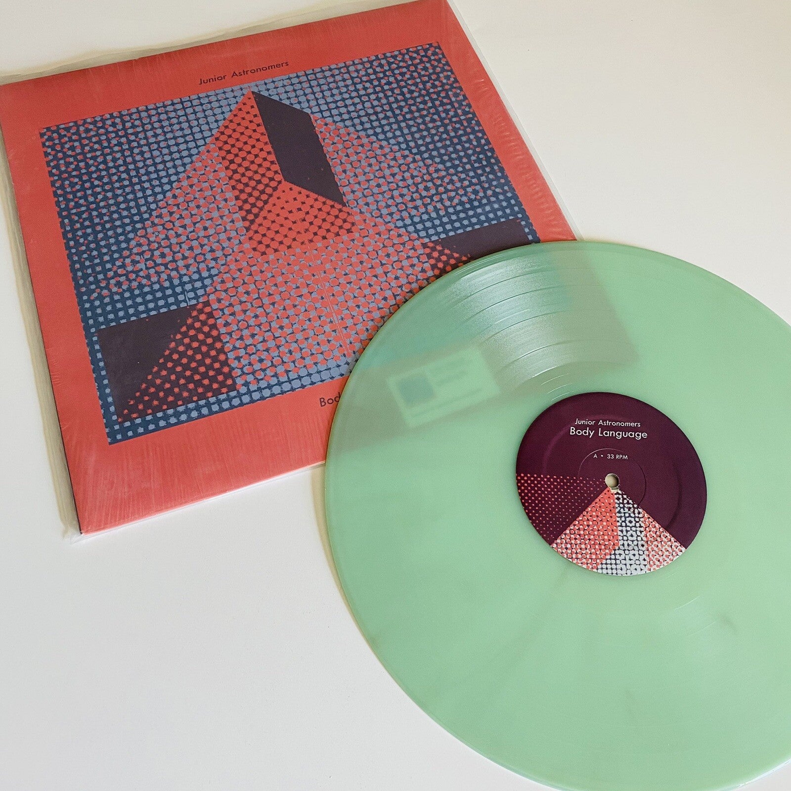 Junior Astronomers BODY LANGUAGE Glow in Dark Vinyl LP Record 100 pressed NM