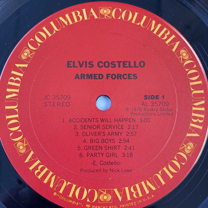 Elvis Costello TRUST + ARMED FORCES Vinyl LP Record VG+ on Media