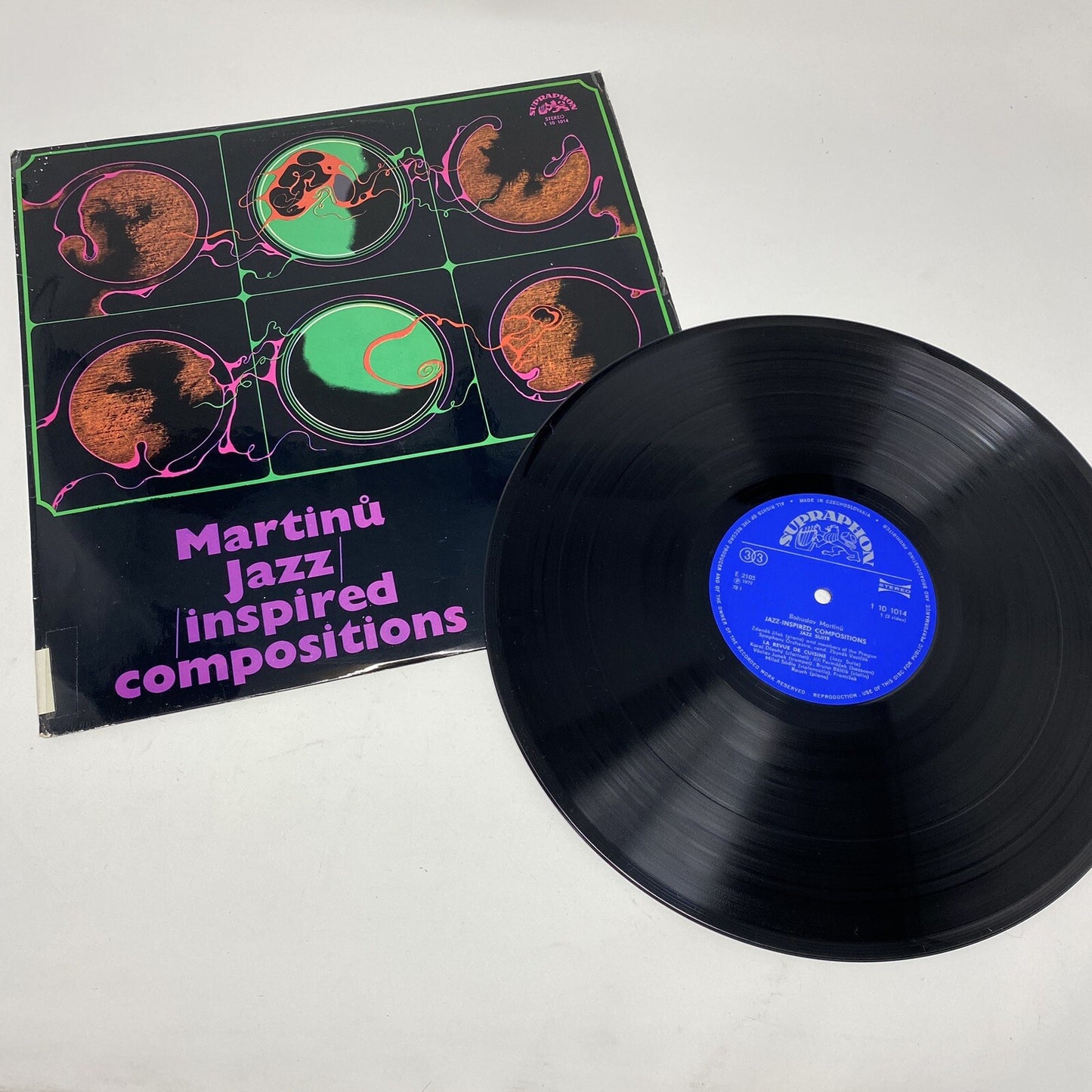 MARTINU-JAZZ INSPIRED COMPOSITIONS Vinyl SUPRAPHON LABEL Import VG+