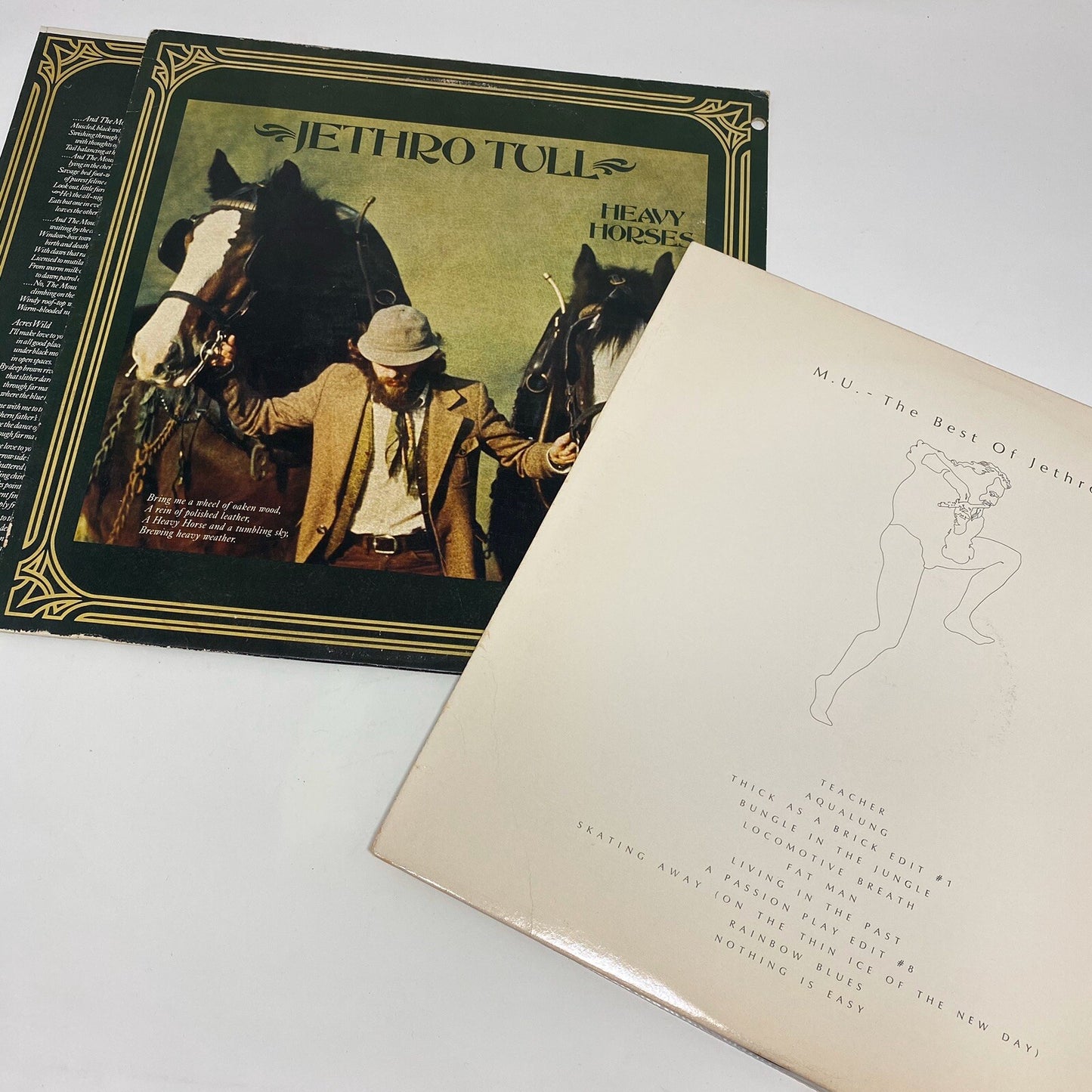 Jethro Tull THE BEST OF + HEAVY HORSES Vinyl LP Record 