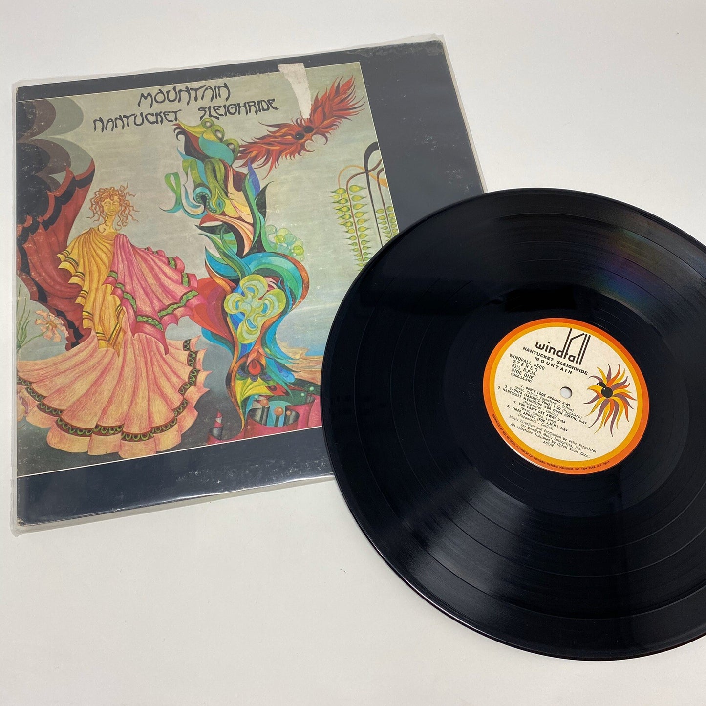 Mountain NANTUCKET SLEIGHRIDE Vinyl LP Record BW GFLD VG+