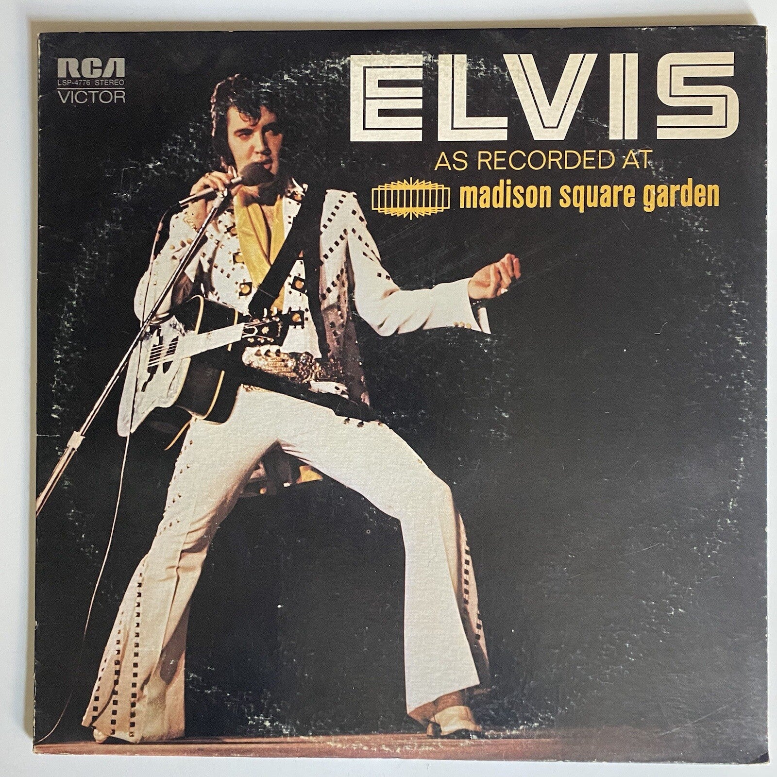 Elvis Presley ELVIS AS RECORDED AT MADISON SQAURE GARDEN 1977 Vinyl LP Record VG
