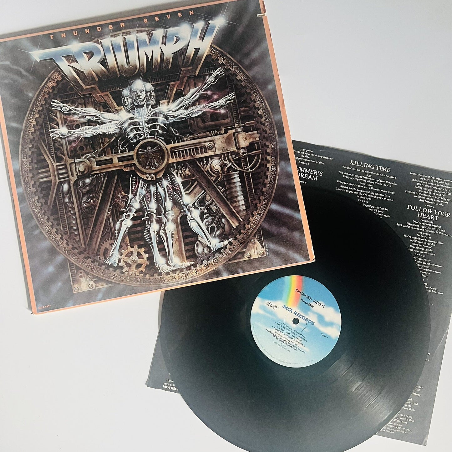 Triumph THUNDER SEVEN Vinyl LP Record VG+ w/inner sleeve