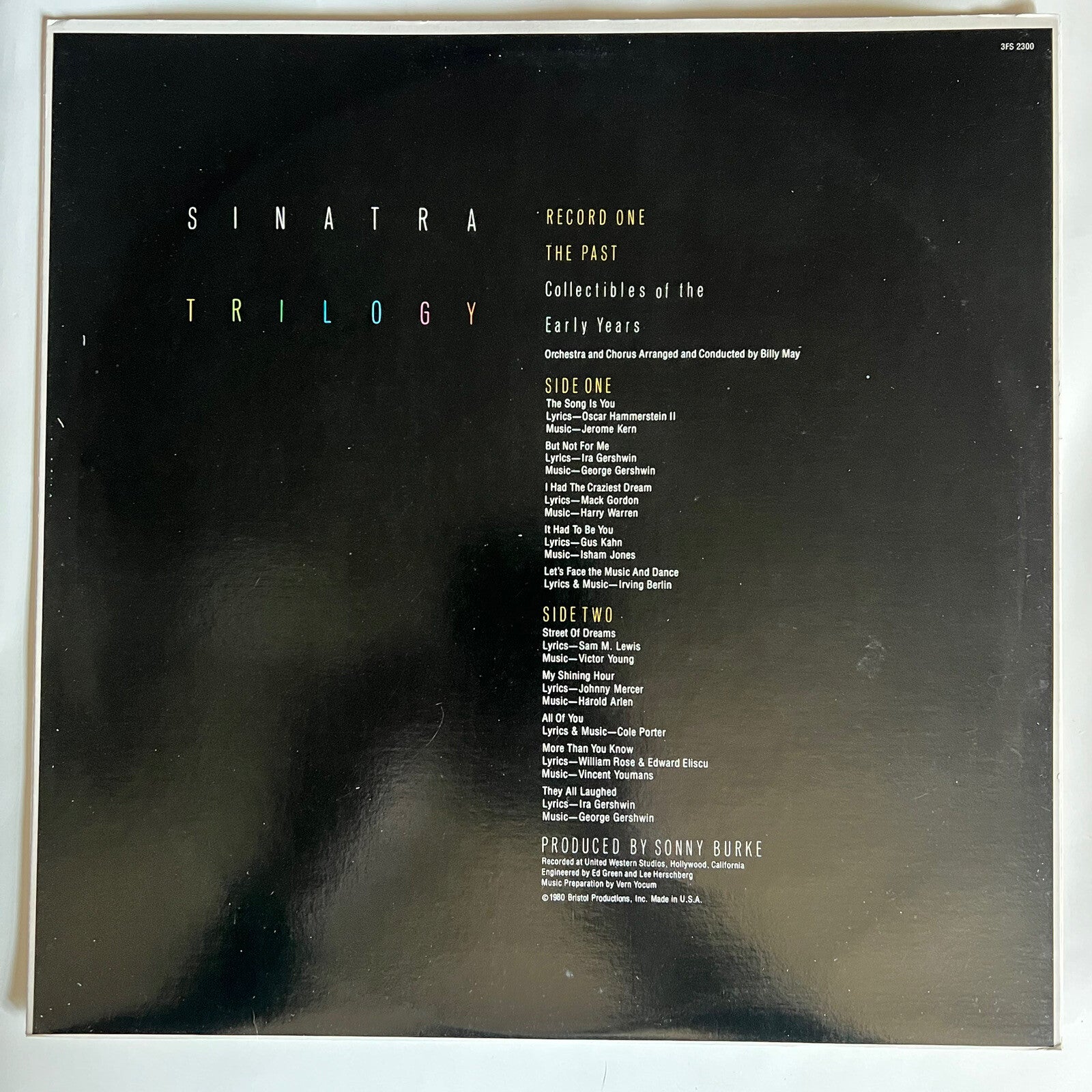 Frank Sinatra SINATRA TRILOGY PAST PRESENT FUTURE Vinyl 3xLP Record VG+