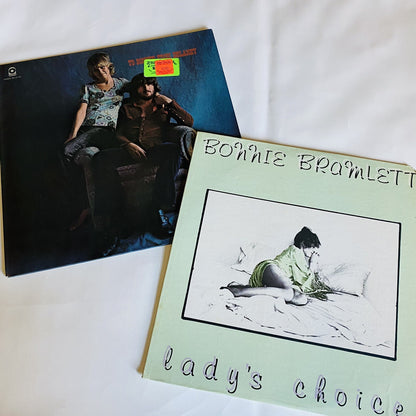 Bonnie Bramlett LADY'S CHOICE + TO BONNIE FROM DELANEY Vinyl LP Record VG+ Lot