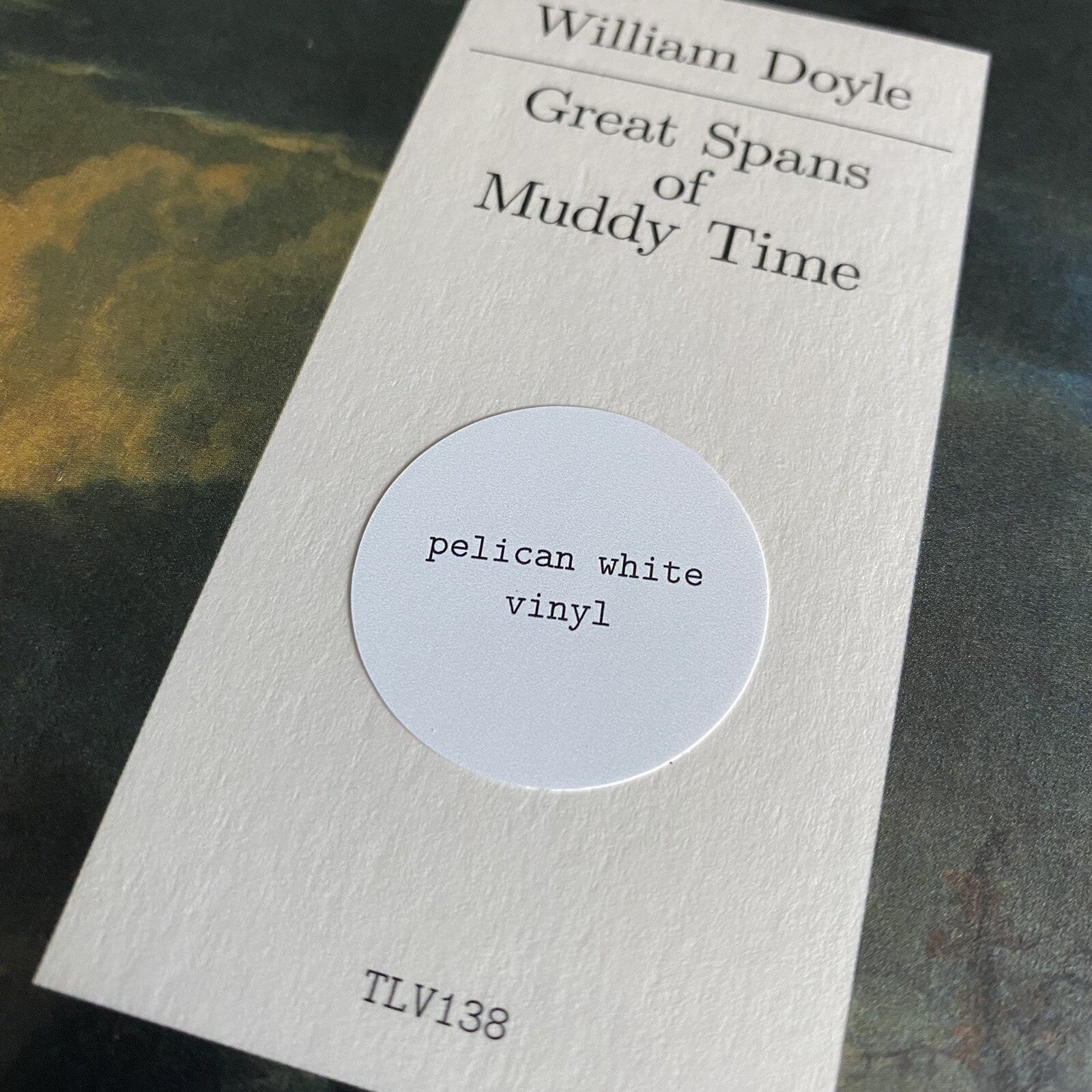 William Doyle GREAT SPANS OF MUDDY TIME Color Vinyl LP Record NEW SEALED