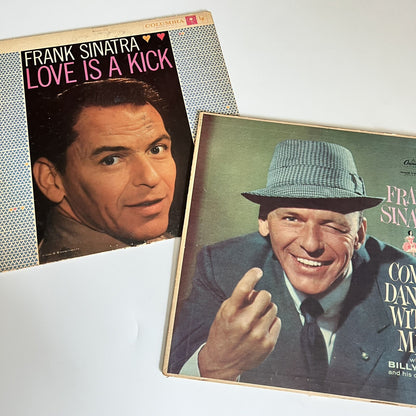 Frank Sinatra LOVE IS A KICK + COME DANCE WITH ME Vinyl LP Record VG+/VG