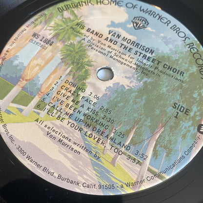 Van Morrison HIS BAND & THE STREET CHOIR Vinyl LP Record VG+